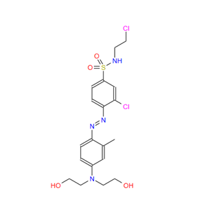 16558-32-0;4-[[4-[bis(2-hydroxyethyl)amino]-o-tolyl]azo]-3-chloro-N-(2-chloroethyl)benzenesulphonamide