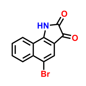 5-bromo-1H-benzo[g]indole-2,3-dione,5-bromo-1H-benzo[g]indole-2,3-dione