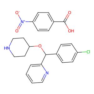 aladdin 阿拉丁 C305088 4-[(4-氯苯基)-2-吡啶基甲氧基]哌啶对硝基苯甲酸盐 161558-45-8 99%