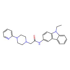 N-(9-乙基-9H-咔唑-3-基)-2-(4-吡啶-2-基)哌嗪-1-基)乙酰胺,N-(9-Ethyl-9H-carbazol-3-yl)-2-(4-(pyridin-2-yl)piperazin-1-yl)acetamide