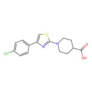 WAY-238182,1-[4-(4-chlorophenyl)-1,3-thiazol-2-yl]-4-piperidinecarboxylic acid