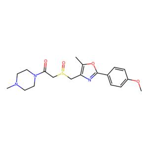 WAY-332020,2-(((2-(4-Methoxyphenyl)-5-methyloxazol-4-yl)methyl)sulfinyl)-1-(4-methylpiperazin-1-yl)ethan-1-one