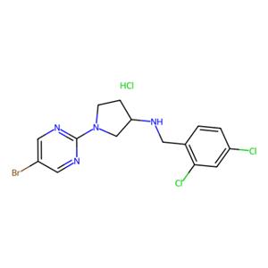 aladdin 阿拉丁 L286650 (3S)-N-(2,4-二氯苄基)-1-(5-溴嘧啶-2-基)吡咯烷基-3-胺盐酸盐 885104-09-6 98%