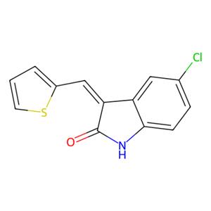 aladdin 阿拉丁 C422282 5-氯-3-(噻吩-2-基亚甲基)吲哚-2-酮 186611-58-5 10mM in DMSO