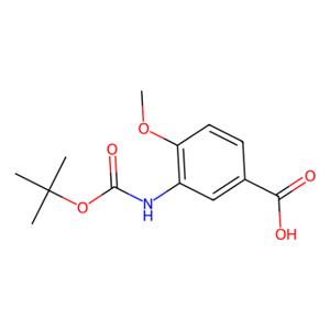aladdin 阿拉丁 B355864 Boc-3-氨基-4-甲氧基苯甲酸 306937-12-2 97%