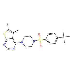 aladdin 阿拉丁 T423814 4-[4-(4-Tert-butylphenyl)sulfonylpiperazin-1-yl]-5,6-dimethylthieno[2,3-d]pyrimidine 393129-91-4 10mM in DMSO