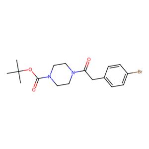 叔-丁基 4-(2-(4-溴苯基)乙?；?哌嗪-1-羧酸酯,tert-butyl 4-(2-(4-bromophenyl)acetyl) piperazine-1-carboxylate