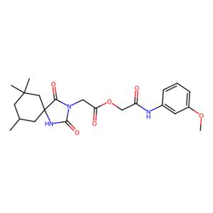 WAY-326270-A,2-((3-Methoxyphenyl)amino)-2-oxoethyl 2-(7,7,9-trimethyl-2,4-dioxo-1,3-diazaspiro[4.5]decan-3-yl)acetate