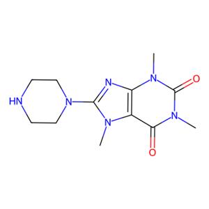 aladdin 阿拉丁 W418316 1,3,7-三甲基-8-(哌嗪-1-基)-3,7-二氢-1H-嘌呤-2,6-二酮  50693-74-8 95%