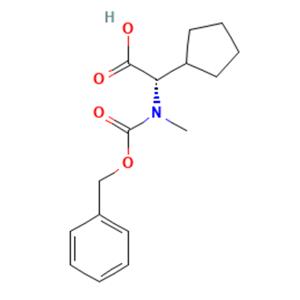 (S)-2-((苄氧基)羰基)(甲基)氨基)-2-环戊基乙酸,(S)-2-((Benzyloxy)carbonyl)(methyl)amino)-2-cyclopentylacetic acid