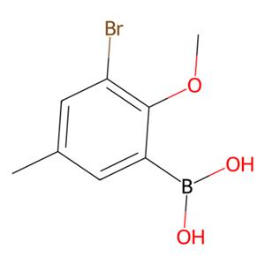 (3-溴-2-甲氧基-5-甲基苯基)硼酸（含不等量酸酐）,(3-Bromo-2-methoxy-5-methylphenyl)boronic acid（contains varying amounts of Anhydride）