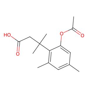 3-(2-Acet氧基-4,6-二甲基苯基)-3-甲基丁酸,3-(2-Acetoxy-4,6-dimethylphenyl)-3-methylbutyric acid