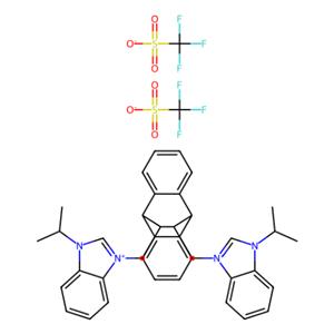 11,12-双[N-（异丙基）-1H-苯并咪唑-3-亚甲基]-9,10-二氢-9,10-乙基蒽双（三氟甲磺酸酯）,11,12-Bis[N-(i-propyl)-1H-benzimidazolium-3-methylene]-9,10-dihydro-9,10-ethanoanthracene bis(trifluoromethanesulfonate)