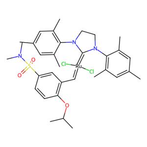aladdin 阿拉丁 B282671 1,3-双（2,4,6-三甲基苯基）-4,5-二氢咪唑-2-亚甲基[2-（异丙氧基）-5-（N，N-二甲基氨基磺酰基）苯基]亚甲基钌（II）， Zhan Catalyst-1B 918870-76-5 96%