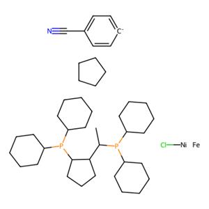氯（4-氰基苯基）{（R）-1-[（S）-2-（二环己基膦基）二茂铁基]乙基（二环己基膦）}镍（II）,Chloro(4-cyanophenyl){(R)-1-[(S)-2-(dicyclohexylphosphino)ferrocenyl]ethyl (dicyclohexylphosphine)}nickel(II)