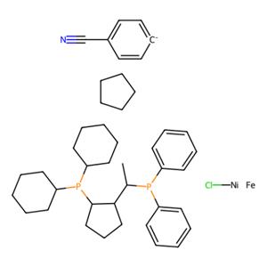氯（4-氰基苯基）{（R）-1-[（S）-2-（二环己基膦基）二茂铁基]乙基（二苯基膦）}镍（II）,Chloro(4-cyanophenyl){(R)-1-[(S)-2-(dicyclohexylphosphino)ferrocenyl]ethyl (diphenylphosphine)}nickel(II)