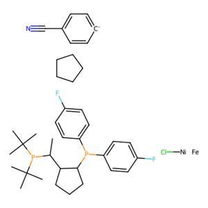 氯（4-氰基苯基）{（R）-1-[（S）-2-（双（4-氟苯基）膦基二茂铁基]乙基（二叔丁基膦）}镍（II）,Chloro(4-cyanophenyl){(R)-1-[(S)-2-(bis(4-fluorophenyl)phosphinoferrocenyl]ethyl(di-t-butylphosphine)}nickel(II)