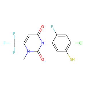 aladdin 阿拉丁 C578709 3-(4-氯-2-氟-5-巯基苯基)-1-甲基-6-(三氟甲基)嘧啶-2,4(1H,3H)-二酮 353292-92-9 98%