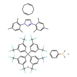二甲基苯基膦（1,5-环辛二烯）[1,3-双（2,4,6-三甲基苯基）咪唑-2-亚基]铱（I）四（3,5-双（三氟甲基）苯硼酸）,Dimethylphenylphosphine(1,5-cyclooctadiene)[1,3-bis(2,4,6-trimethylphenyl)imidazol-2-ylidene] iridium(I) tetrakis(3,5-bis(trifluoromethyl)phenylborate