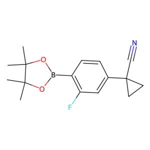 aladdin 阿拉丁 F590722 1-(3-氟-4-(4,4,5,5-四甲基-1,3,2-二氧硼杂环戊烷-2-基)苯基)环丙烷-1-甲腈 917397-94-5 98%