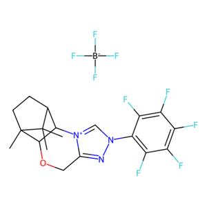 （5aS，6R，9S，9aR）-5a，6,7,8,9,9a-六氢-6,11,11-三甲基-2-（2,3,4,5,6-五氟苯基）-6， 9-甲基-4H-[1,2,4]三唑[3,4-c] [1,4]苯并恶嗪四氟硼酸酯,(5aS,6R,9S,9aR)-5a,6,7,8,9,9a-Hexahydro-6,11,11-trimethyl-2-(2,3,4,5,6-pentafluorophenyl)-6,9-methano-4H-[1,2,4]triazolo[3,4-c][1,4]benzoxazinium tetrafluoroborate