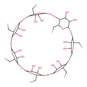Heptakis(6-iodo-6-deoxy)-β-cyclodextrin游离态,Heptakis(6-iodo-6-deoxy)-β-cyclodextrin