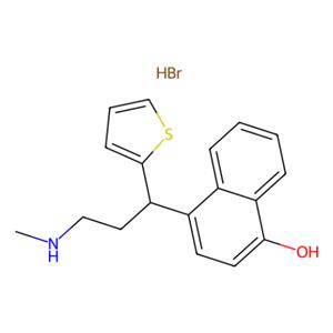 aladdin 阿拉丁 M358566 4-[3-（甲基氨基）-1-（2-噻吩基）丙基]-1-萘氢溴酸盐（度洛西汀杂质） 949096-01-9 ≥99%