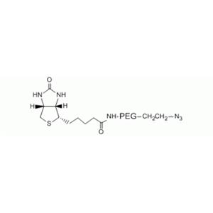 叠氮基-PEG-生物素，N3-PEG-生物素,Azido PEG Biotin, N3-PEG-Biotin