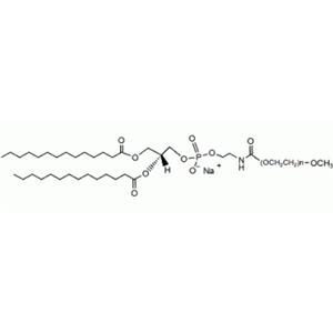 2-豆蔻酸锡酰-3-磷脂乙醇胺 PEG, mPEG-DMPE,DMPE PEG, mPEG-DMPE