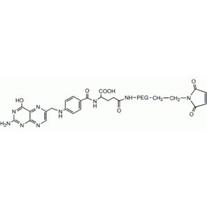 葉酸 PEG 馬來酰亞胺, FA-PEG-Mal,Folic acid PEG Maleimide, Folate-PEG-Mal