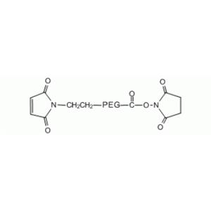 马来酰亚胺 PEG N-羟基琥珀酰亚胺, MAL-PEG-NHS,Maleimide PEG NHS, MAL-PEG-NHS