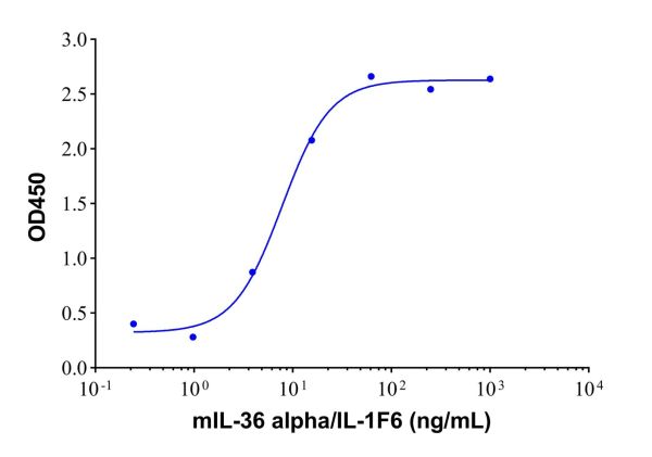 Recombinant Mouse IL-36 alpha/IL-1F6 Protein,Recombinant Mouse IL-36 alpha/IL-1F6 Protein