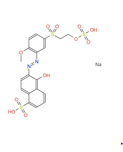 C.I.活性红22,Disodium 5-hydroxy-6-[[2-methoxy-5-[[2-(sulphonatooxy)ethyl]sulphonyl]phenyl]azo]naphthalenesulphonate