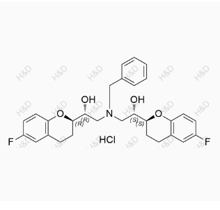 奈必洛爾雜質(zhì)50(鹽酸鹽),(S)-2-(benzyl((R)-2-((R)-6-fluorochroman-2-yl)-2-hydroxyethyl)amino)-1-((S)-6-fluorochroman-2-yl)ethanol hydrochloride