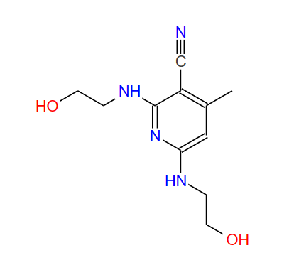 2,6-雙(2-羥基乙基氨基)-4-甲基煙腈,2,6-bis(2-hydroxyethylamino)-4-methylpyridine-3-carbonitrile