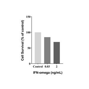 aladdin 阿拉丁 rp147247 Recombinant Human IFN-omega Protein  Animal Free, ＞95%(SDS-PAGE), Active, E.coli, His, 24-195aa