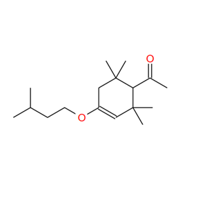 16556-55-1；1-[2,2,6,6-tetramethyl-4-(3-methylbutoxy)-3-cyclohexen-1-yl]ethan-1-one