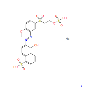 C.I.活性红22,Disodium 5-hydroxy-6-[[2-methoxy-5-[[2-(sulphonatooxy)ethyl]sulphonyl]phenyl]azo]naphthalenesulphonate