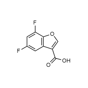5,7-二氟-1-苯并呋喃-3-羧酸,5,7-Difluoro-1-benzofuran-3-carboxylic acid