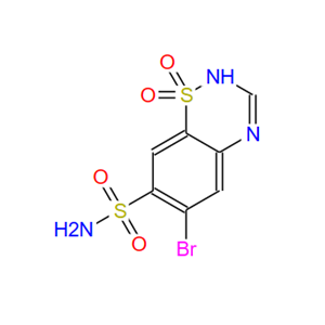 6-bromo-2H-1,2,4-benzothiadiazine-7-sulphonamide 1,1-dioxide