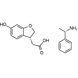 (S)-1-苯基乙胺(R)-2-(6-羟基-2,3-二氢苯并呋喃-3-基)乙酸乙酯,(S)-1-phenylethanamine (R)-2-(6-hydroxy-2,3-dihydrobenzofuran-3-yl)acetate