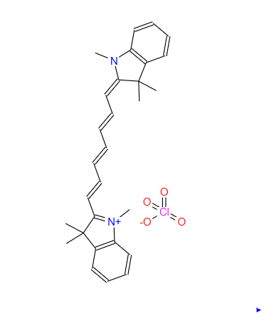 1,1',3,3,3',3'-六甲基吲哚三羰花青高氯酸盐,2-[7-(1,3-dihydro-1,3,3-trimethyl-2H-indol-2-ylidene)hepta-1,3,5-trienyl]-1,3,3-trimethyl-3H-indolium perchlorate