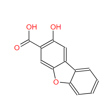 2-hydroxydibenzofuran-3-carboxylic acid,2-hydroxydibenzofuran-3-carboxylic acid