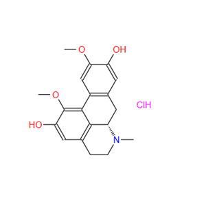 盐酸波尔定碱,5,6,6a,7-tetrahydro-2,9-dihydroxy-1,10-dimethoxy-6-methyl-4H-dibenzo[de,g]quinolinium chloride