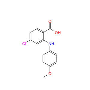 4-氯-2-((4-甲氧苯基)氨基)苯甲酸,4-chloro-2-(4-methoxyphenyl)anthranilic acid