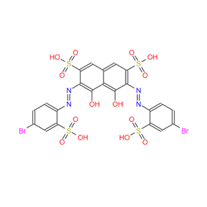 16091-04-6；3,6-bis[(4-bromo-2-sulphophenyl)azo]-4,5-dihydroxynaphthalene-2,7-disulphonic acid