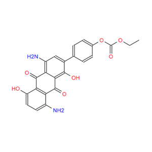 16618-09-0；4-(4,8-diamino-9,10-dihydro-1,5-dihydroxy-9,10-dioxo-2-anthryl)phenyl ethyl carbonate