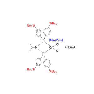 [iprN{P（C6H4-p-Si（nBu）3）2}2CrCl2]硼酸盐用于1-辛烯,[iprN{P(C6H4-p-Si(nBu)3)2}2CrCl2]borate for 1-Octene