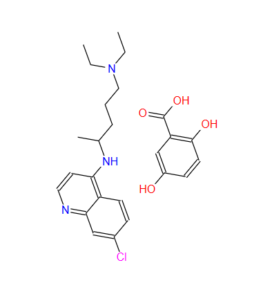 2,5-dihydroxybenzoic acid, compound with N4-(7-chloro-4-quinolyl)-N1,N1-diethylpentane-1,4-diamine