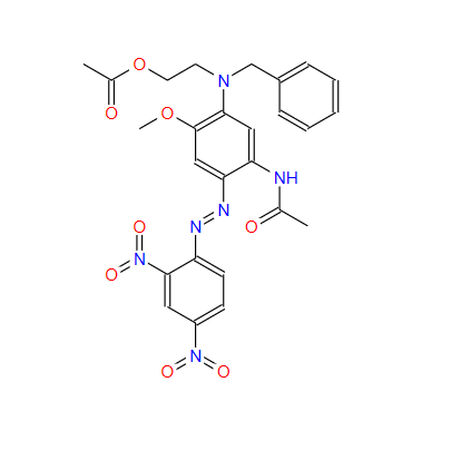N-[5-[[2-(乙酰氧基)乙基](苯甲基)氨基]-2-[(2,4-二硝基苯基)偶氮]-4-甲氧基苯基]乙酰胺,2-[[5-acetamido-4-[(2,4-dinitrophenyl)azo]-2-methoxyphenyl]benzylamino]ethyl acetate
